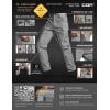 CQR Men’s Flex Stretch Tactical Pants, Water Resistant Ripstop Cargo Pants, Lightweight EDC Outdoor Work Hiking Pants(Tac-stretch Cargo Regular Stone)