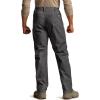 CQR Men’s Flex Stretch Tactical Pants, Water Resistant Ripstop Cargo Pants, Lightweight EDC Outdoor Work Hiking Pants(Tac-stretch Charcoal)