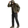 CQR Men’s Hooded Tactical Softshell Jacket, Water Resistant Fleece Lined Hoodie, Winter Outdoor Hunting Hiking Rain Wind(Modern Soil Green)