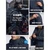 CQR Men’s Hooded Tactical Softshell Jacket, Water Resistant Fleece Lined Hoodie, Winter Outdoor Hunting Hiking Rain Wind(Operator X Pro Operator Navy)