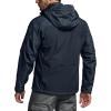 CQR Men’s Hooded Tactical Softshell Jacket, Water Resistant Fleece Lined Hoodie, Winter Outdoor Hunting Hiking Rain Wind(Operator X Pro Operator Navy)