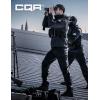 CQR Men’s Hooded Tactical Softshell Jacket, Water Resistant Fleece Lined Hoodie, Winter Outdoor Hunting Hiking Rain Wind(Operator X Pro Operator Navy)