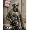 CQR Men’s Hooded Tactical Softshell Jacket, Water Resistant Fleece Lined Hoodie, Winter Outdoor Hunting Hiking Rain Wind(Operator X Pro Soil Green)