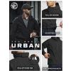 CQR Men’s Hooded Tactical Softshell Jacket, Water Resistant Fleece Lined Hoodie, Winter Outdoor Hunting Hiking Rain Wind(Stealth Black)