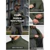 CQR Men’s Lightweight Insulated Jacket, Windproof Packable Water Resistant Warm Active Coat for Hiking Work Outdoor Tactical(Frame Army Green)