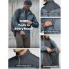 CQR Men’s Lightweight Insulated Jacket, Windproof Packable Water Resistant Warm Active Coat for Hiking Work Outdoor Tactical(Frame Shadow Grey & Stone Blue)