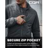 CQR Men’s Lightweight Insulated Jacket, Windproof Packable Water Resistant Warm Active Coat for Hiking Work Outdoor Tactical(Frame Shadow Grey)