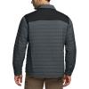 CQR Men’s Lightweight Insulated Jacket, Windproof Packable Water Resistant Warm Active Coat for Hiking Work Outdoor Tactical(Layer Black & Shadow Grey)