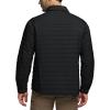 CQR Men’s Lightweight Insulated Jacket, Windproof Packable Water Resistant Warm Active Coat for Hiking Work Outdoor Tactical(Layer Black)