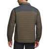 CQR Men’s Lightweight Insulated Jacket, Windproof Packable Water Resistant Warm Active Coat for Hiking Work Outdoor Tactical(Layer Shadow Grey & Tundra)