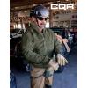 CQR Men’s Lightweight Insulated Jacket, Windproof Packable Water Resistant Warm Active Coat for Hiking Work Outdoor Tactical(Lightweight Olive)