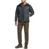 CQR Men’s Lightweight Insulated Jacket, Windproof Packable Water Resistant Warm Active Coat for Hiking Work Outdoor Tactical(Veil Black & Shadow Grey)