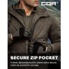 CQR Men’s Lightweight Insulated Jacket, Windproof Packable Water Resistant Warm Active Coat for Hiking Work Outdoor Tactical(Veil Tundra)
