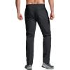 CQR Men’s Lightweight Vent Hiking Pants, Water-Resistant & Breathable Sports Outdoor Athletic Pants with Elastic Waist(Ascend Bolt Black)