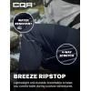 CQR Men’s Lightweight Vent Hiking Pants, Water-Resistant & Breathable Sports Outdoor Athletic Pants with Elastic Waist(Ascend Bolt Polar Navy)
