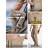 CQR Men’s Lightweight Vent Hiking Pants, Water-Resistant & Breathable Sports Outdoor Athletic Pants with Elastic Waist(Ascend Crux Alamo Khaki)
