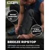CQR Men’s Lightweight Vent Hiking Pants, Water-Resistant & Breathable Sports Outdoor Athletic Pants with Elastic Waist(Ascend Crux Black)