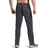 CQR Men’s Lightweight Vent Hiking Pants, Water-Resistant & Breathable Sports Outdoor Athletic Pants with Elastic Waist(Ascend Crux Carbon Grey)