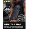 CQR Men’s Lightweight Vent Hiking Pants, Water-Resistant & Breathable Sports Outdoor Athletic Pants with Elastic Waist(Ascend Crux Carbon Grey)