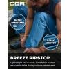 CQR Men’s Lightweight Vent Hiking Pants, Water-Resistant & Breathable Sports Outdoor Athletic Pants with Elastic Waist(Ascend Crux Glaucous)