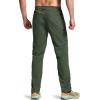 CQR Men’s Lightweight Vent Hiking Pants, Water-Resistant & Breathable Sports Outdoor Athletic Pants with Elastic Waist(Ascend Crux Lichen)