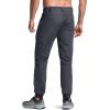 CQR Men’s Lightweight Vent Hiking Pants, Water-Resistant & Breathable Sports Outdoor Athletic Pants with Elastic Waist(Ascend Peak Carbon Grey)