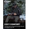 CQR Men’s Long Sleeve Heavyweight Fleece Shirts, Plaid Button Up Shirt, Warm Outdoor Casual Shirt with Pockets(Bush Blend Fog Grey)