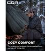 CQR Men’s Long Sleeve Heavyweight Fleece Shirts, Plaid Button Up Shirt, Warm Outdoor Casual Shirt with Pockets(Bush Blend Uncharted Black)