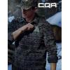CQR Men’s Long Sleeve Heavyweight Fleece Shirts, Plaid Button Up Shirt, Warm Outdoor Casual Shirt with Pockets(Bush Blend Uncharted Black)