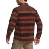 CQR Men’s Long Sleeve Heavyweight Fleece Shirts, Plaid Button Up Shirt, Warm Outdoor Casual Shirt with Pockets(Bush Blend Wild Autumn)