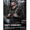 CQR Men’s Long Sleeve Heavyweight Fleece Shirts, Plaid Button Up Shirt, Warm Outdoor Casual Shirt with Pockets(Bush Blend Wild Shadow)