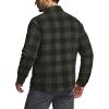 CQR Men’s Long Sleeve Heavyweight Fleece Shirts, Plaid Button Up Shirt, Warm Outdoor Casual Shirt with Pockets(Bush Blend Woody)