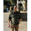 CQR Men’s Long Sleeve Heavyweight Fleece Shirts, Plaid Button Up Shirt, Warm Outdoor Casual Shirt with Pockets(One Pocket Green)
