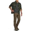 CQR Men’s Long Sleeve Heavyweight Fleece Shirts, Plaid Button Up Shirt, Warm Outdoor Casual Shirt with Pockets(Outland Camo Olive)