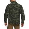 CQR Men’s Long Sleeve Heavyweight Fleece Shirts, Plaid Button Up Shirt, Warm Outdoor Casual Shirt with Pockets(Outland Camo Olive)
