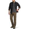 CQR Men’s Long Sleeve Heavyweight Fleece Shirts, Plaid Button Up Shirt, Warm Outdoor Casual Shirt with Pockets(Outland Charcoal)