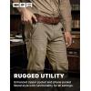 CQR Men’s Motion Utility Casual Pants, Regular Fit Lightweight Work Pants, Water Resistant Outdoor Stretch Pants with Pockets(Venture Alamo Khaki)