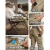 CQR Men’s Motion Utility Casual Pants, Regular Fit Lightweight Work Pants, Water Resistant Outdoor Stretch Pants with Pockets(Venture Alamo Khaki)