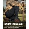 CQR Men’s Motion Utility Casual Pants, Regular Fit Lightweight Work Pants, Water Resistant Outdoor Stretch Pants with Pockets(Venture Black)