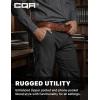 CQR Men’s Motion Utility Casual Pants, Regular Fit Lightweight Work Pants, Water Resistant Outdoor Stretch Pants with Pockets(Venture Black)