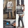 CQR Men’s Motion Utility Casual Pants, Regular Fit Lightweight Work Pants, Water Resistant Outdoor Stretch Pants with Pockets(Venture Charcoal)