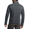 CQR Men’s Quarter Zip Utility Fleece Pullover, Outdoor Casual Thermal Sweater, Chest Zipper Pocket, Mock Neck Long Sleeve(Apex Charcoal)