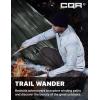 CQR Men’s Quarter Zip Utility Fleece Pullover, Outdoor Casual Thermal Sweater, Chest Zipper Pocket, Mock Neck Long Sleeve(Apex Light Grey)