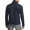 CQR Men’s Quarter Zip Utility Fleece Pullover, Outdoor Casual Thermal Sweater, Chest Zipper Pocket, Mock Neck Long Sleeve(Apex Navy)