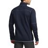 CQR Men’s Quarter Zip Utility Fleece Pullover, Outdoor Casual Thermal Sweater, Chest Zipper Pocket, Mock Neck Long Sleeve(Apex Ocean Navy)