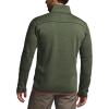 CQR Men’s Quarter Zip Utility Fleece Pullover, Outdoor Casual Thermal Sweater, Chest Zipper Pocket, Mock Neck Long Sleeve(Apex Olive)