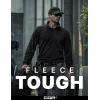 CQR Men’s Quarter Zip Utility Fleece Pullover, Outdoor Casual Thermal Sweater, Chest Zipper Pocket, Mock Neck Long Sleeve(Fortress Black)