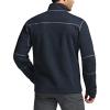 CQR Men’s Quarter Zip Utility Fleece Pullover, Outdoor Casual Thermal Sweater, Chest Zipper Pocket, Mock Neck Long Sleeve(Timberline Navy)