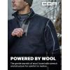 CQR Men’s Quarter Zip Utility Fleece Pullover, Outdoor Casual Thermal Sweater, Chest Zipper Pocket, Mock Neck Long Sleeve(Timberline Navy)