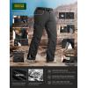 CQR Men’s Quick Dry Tactical Pants, Water Resistant Outdoor Pants, Lightweight Stretch Cargo Work Hiking Pants(Rocky Cargo W/Belt Black)